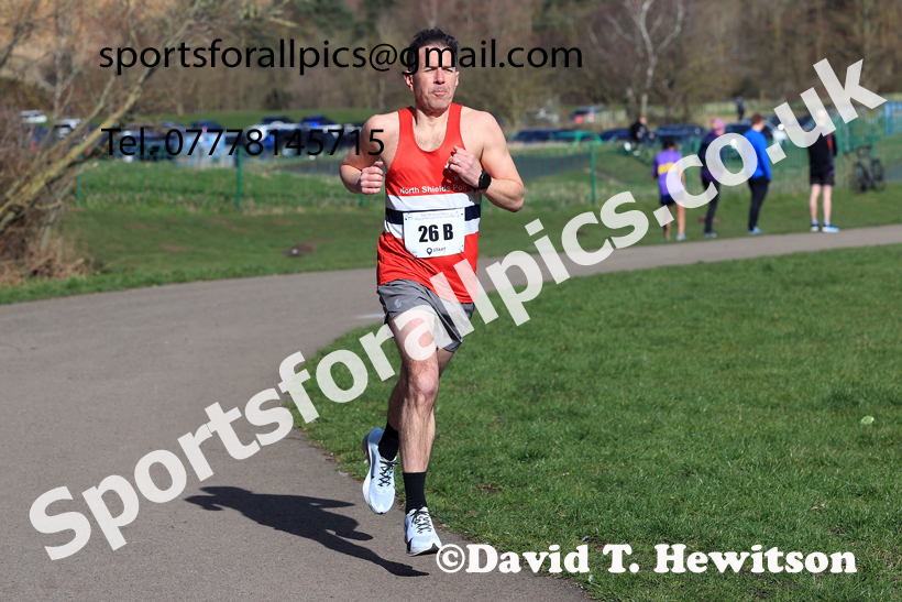 Senior Mens 2026 NECAA Royal Signals Road Relays, Hetton Lyons Country Park, Hetton le Hole. Photo: David T. Hewitson/Sports for All Pics